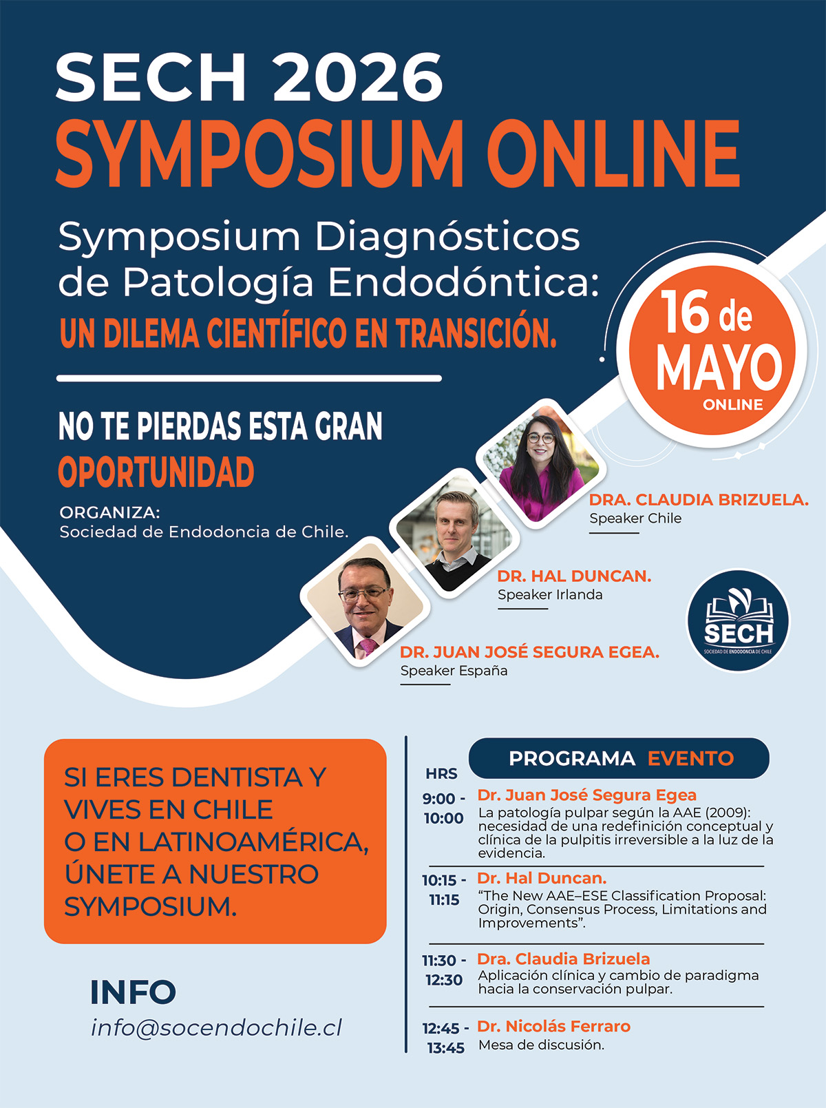 Afiche Symposium Diagnósticos de Patología Endodóntica: Un Dilema Científico en Transición